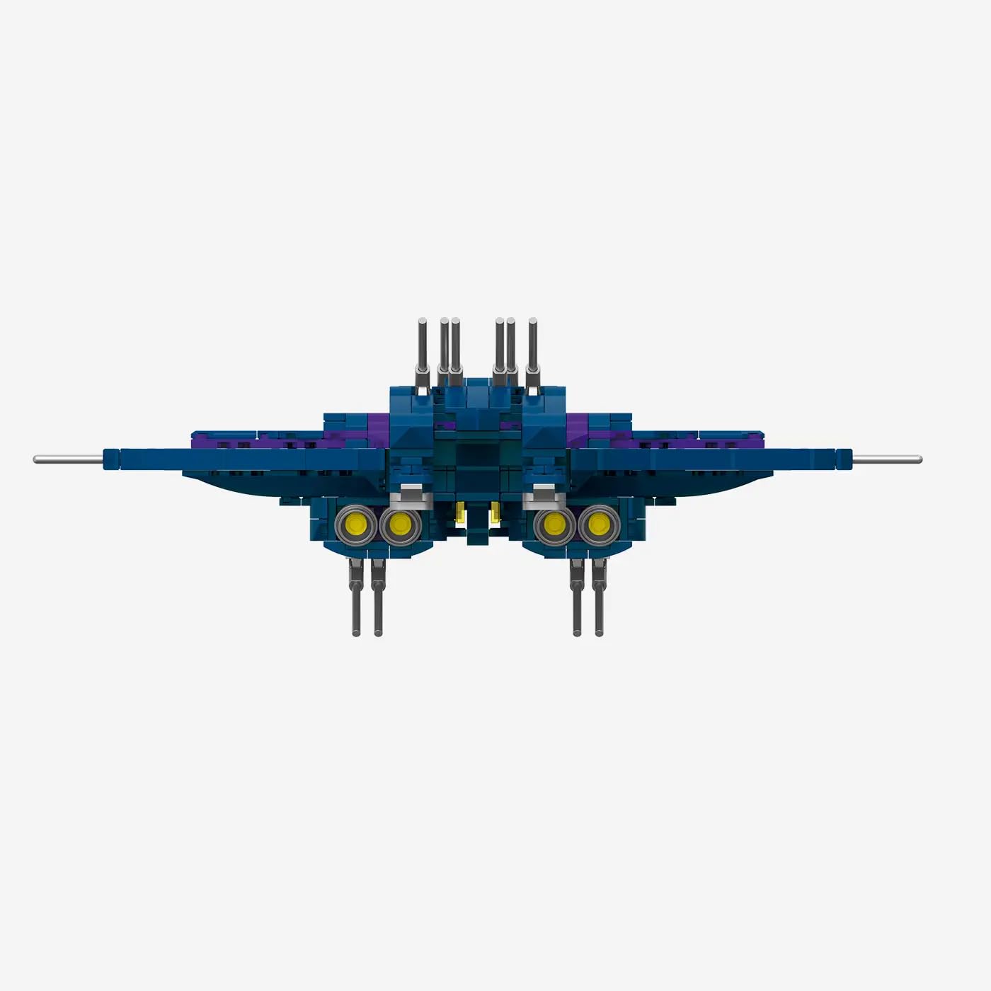 bluebrixx-pro-stargate-wraith-cruiser-displaymodell-1037-klemmbausteine image 5