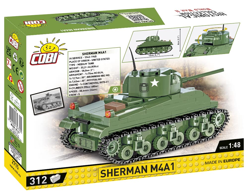 cobi-sherman-m4a1-panzer-bausatz-312-teile image 7