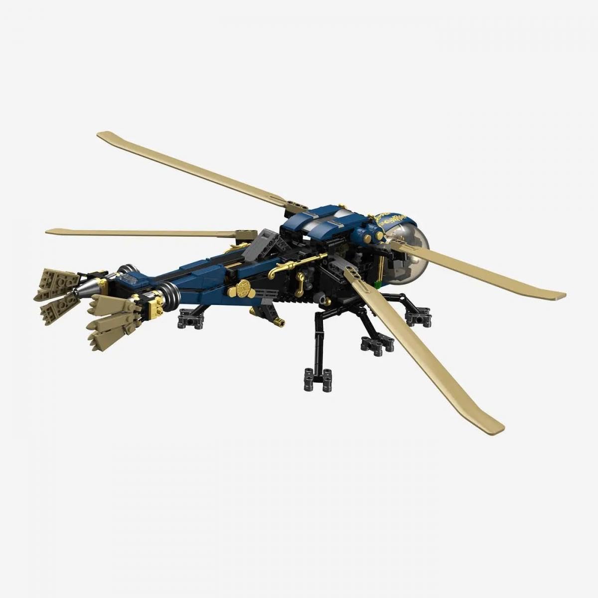 bluebrixx-pro-steampunk-mechanische-libelle-displaymodell-713-klemmbausteine image 3