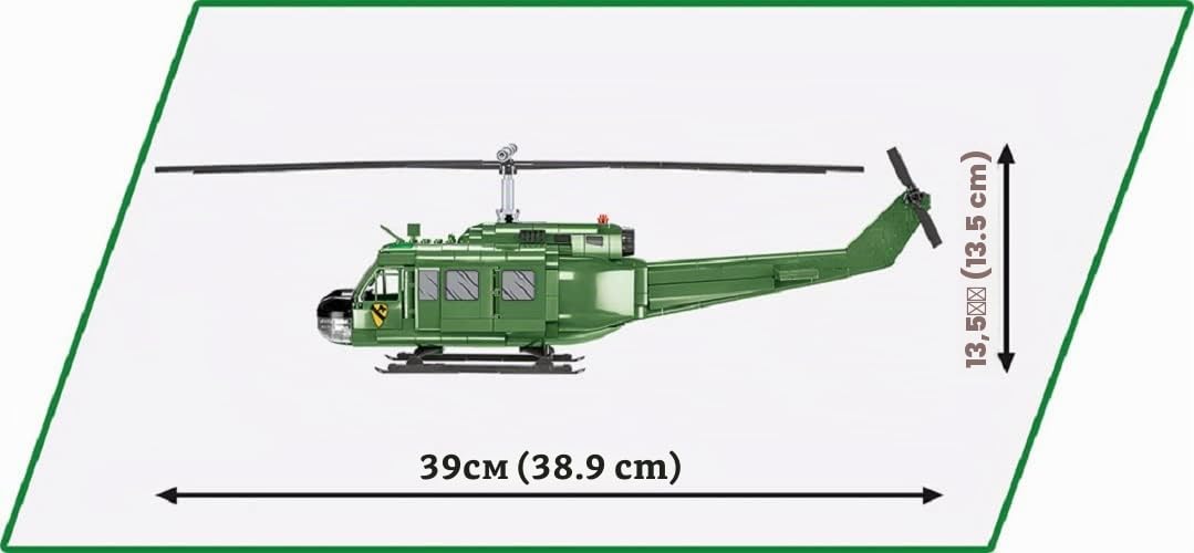 cobi-2423-bell-uh-1-huey-iroquois-vietnam-war-hubschrauber-bausatz-1-32 image 2