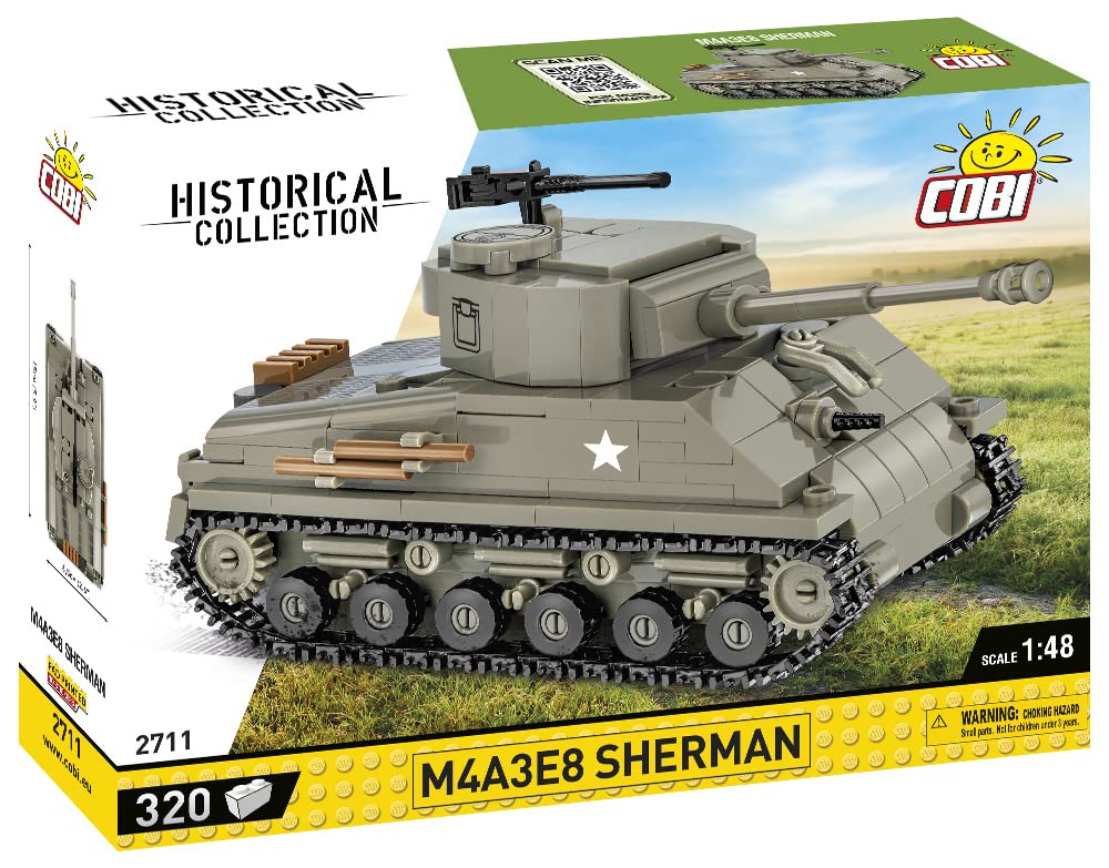 cobi-m4a3e8-sherman-easy-eight-panzer-bausatz-320-teile image 2