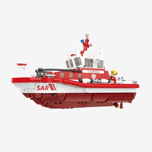 bluebrixx-pro-dgzrs-seenotrettungsboot-courage-1137-klemmbausteine image 7