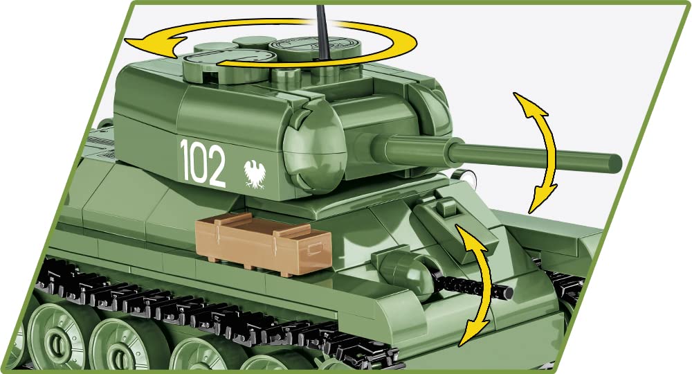 cobi-t-34-85-sowjetischer-panzer-bausatz-286-teile image 5