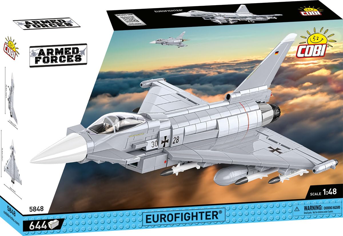 cobi-eurofighter-typhoon-deutsche-luftwaffe-jet-bausatz-1-48-644-teile image 2