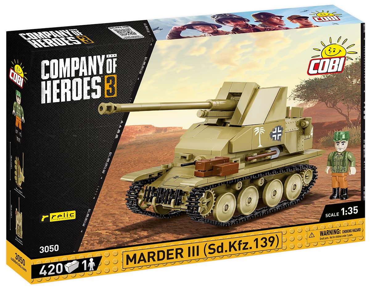 cobi-3050-marder-iii-sd-kfz-139-company-of-heroes-3-420-teile-figur image 3
