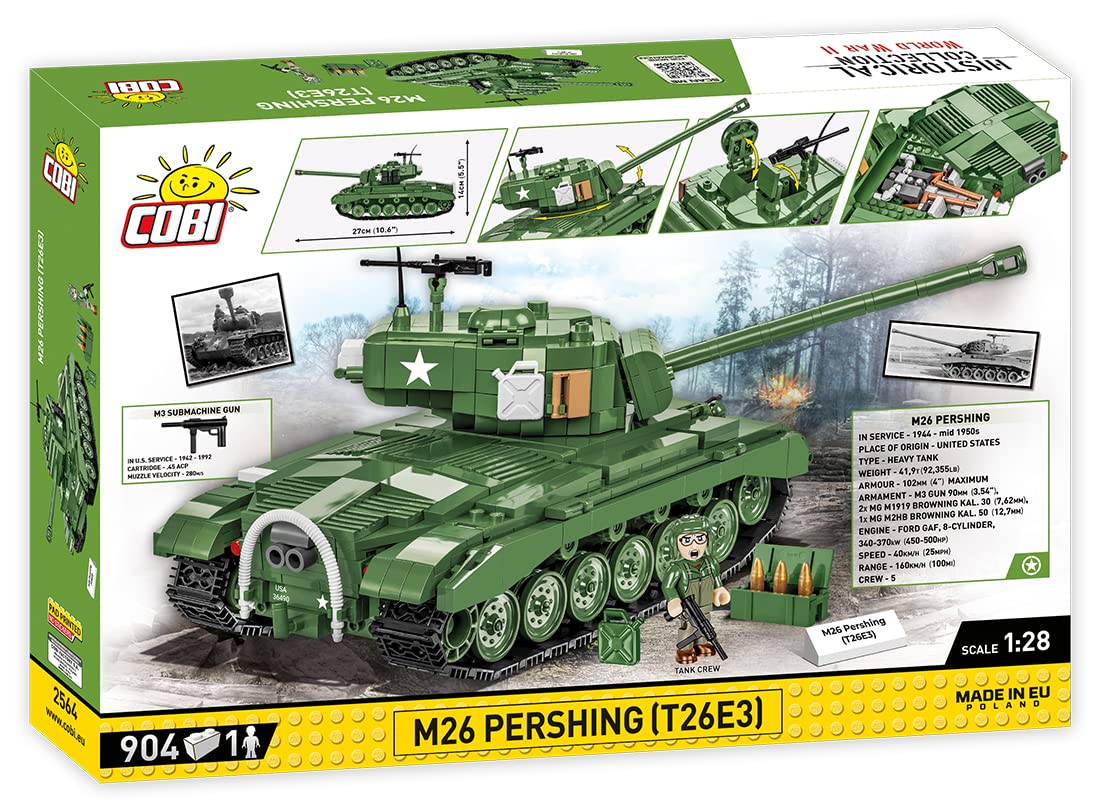 cobi-2564-m26-pershing-t26e3-historical-collection-panzer-bauset-1-28 image 2