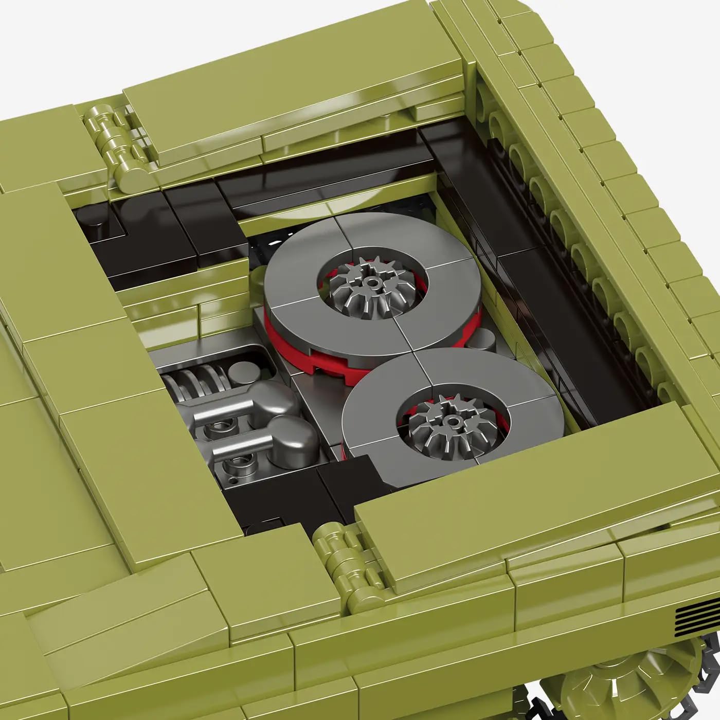 bluebrixx-pro-imbt-kampfpanzer-olivgr-n-1385-klemmbausteine image 2