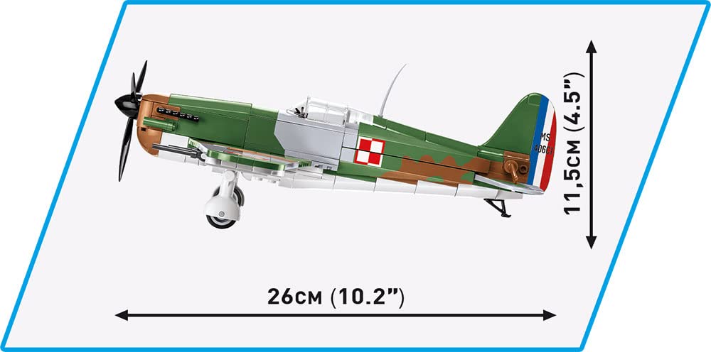 cobi-5724-morane-saulnier-ms-406-historical-collection-wwii-jagdflugzeug-bausatz image 4