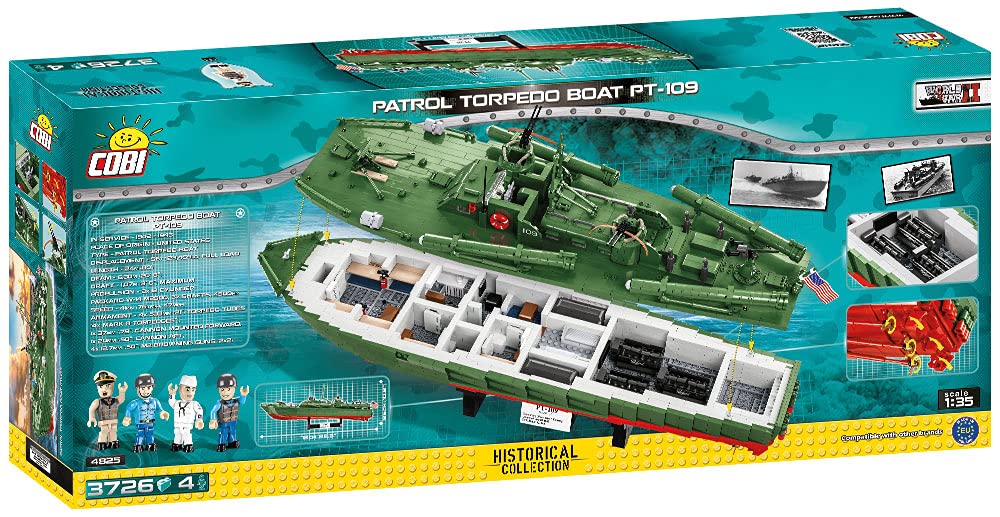 cobi-patrol-torpedo-boat-pt-109-4825-milit-rschiff-military-green image 3