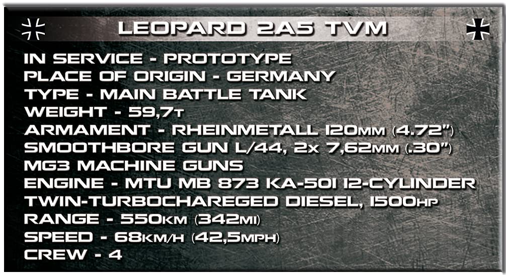 cobi-2620-leopard-2a5-tvm-panzer-bausatz-historical-collection-945-teile image 8