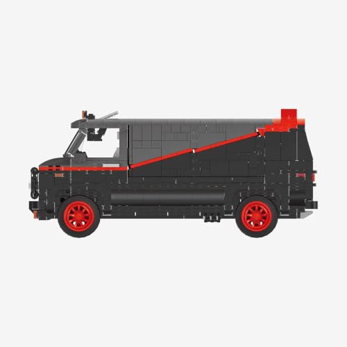 bluebrixx-pro-american-van-kastenwagen-sammlermodell-klemmbaustein-set-1357-teil image 8