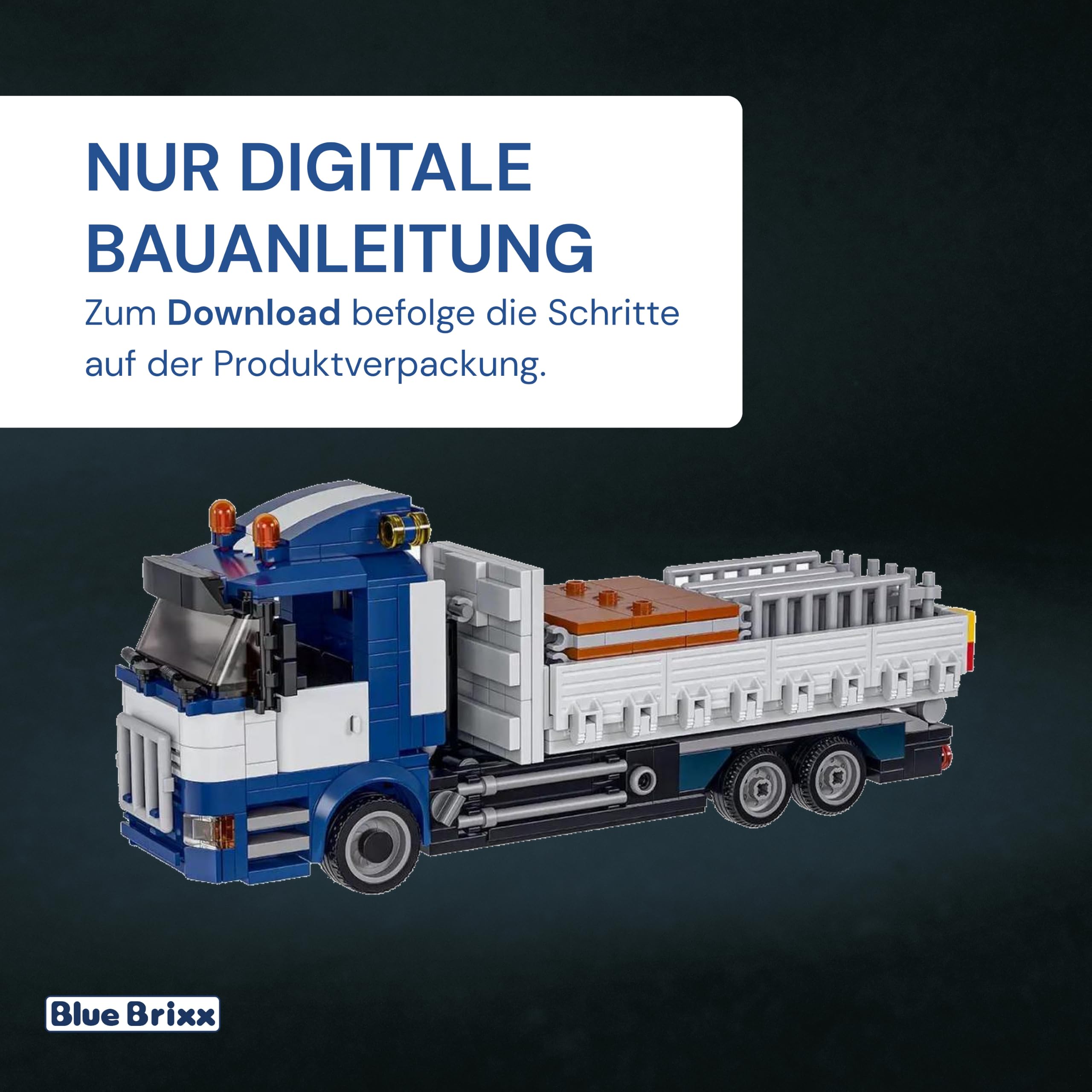 bluebrixx-special-ger-stbau-lkw-mit-hakenliftcontainer-478-klemmbausteine image 2