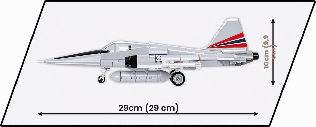 cobi-armed-forces-5858-northrop-f-5a-freedom-fighter-kampfjet-358-teile-ma-stab- image 4