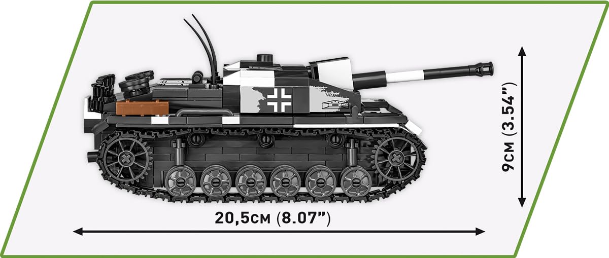 cobi-2286-stug-iii-ausf-f-flammpanzer-2in1-historical-collection-panzer-bausatz image 5