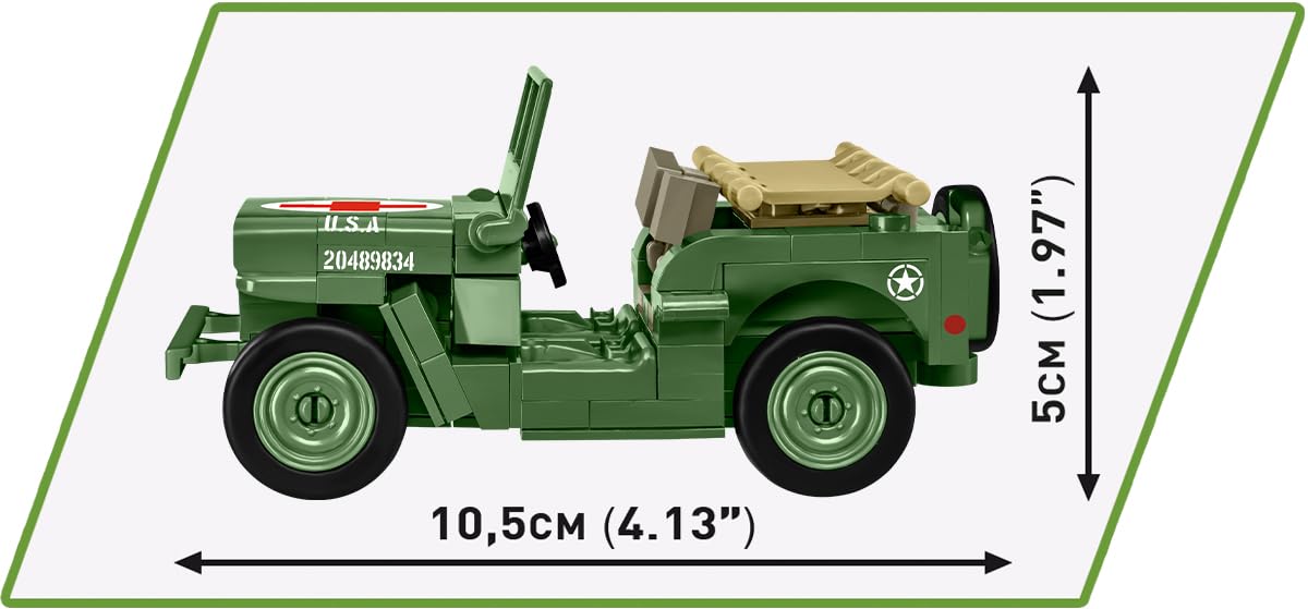 cobi-2295-medical-willys-mb-jeep-bausatz-130-teile image 3