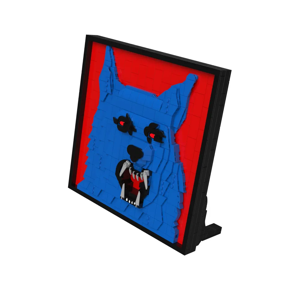 bluebrixx-pro-die-drei-3d-bild-der-karpatenhund-717-klemmbausteine image 1