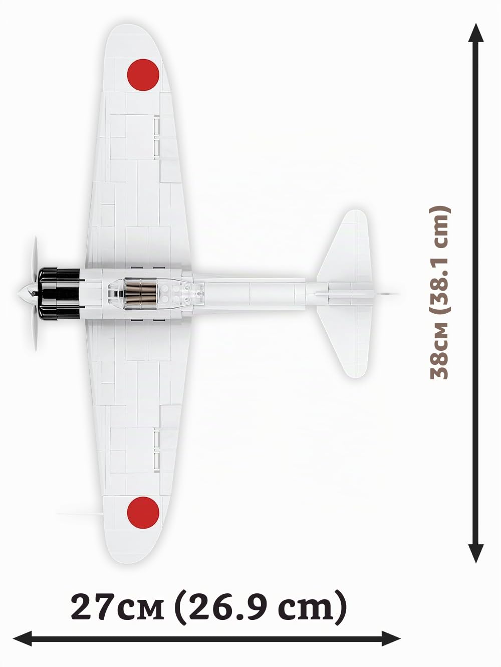 cobi-5729-mitsubishi-a6m2-zero-sen-kampfflugzeug-historical-collection-wwii-ma-s image 5