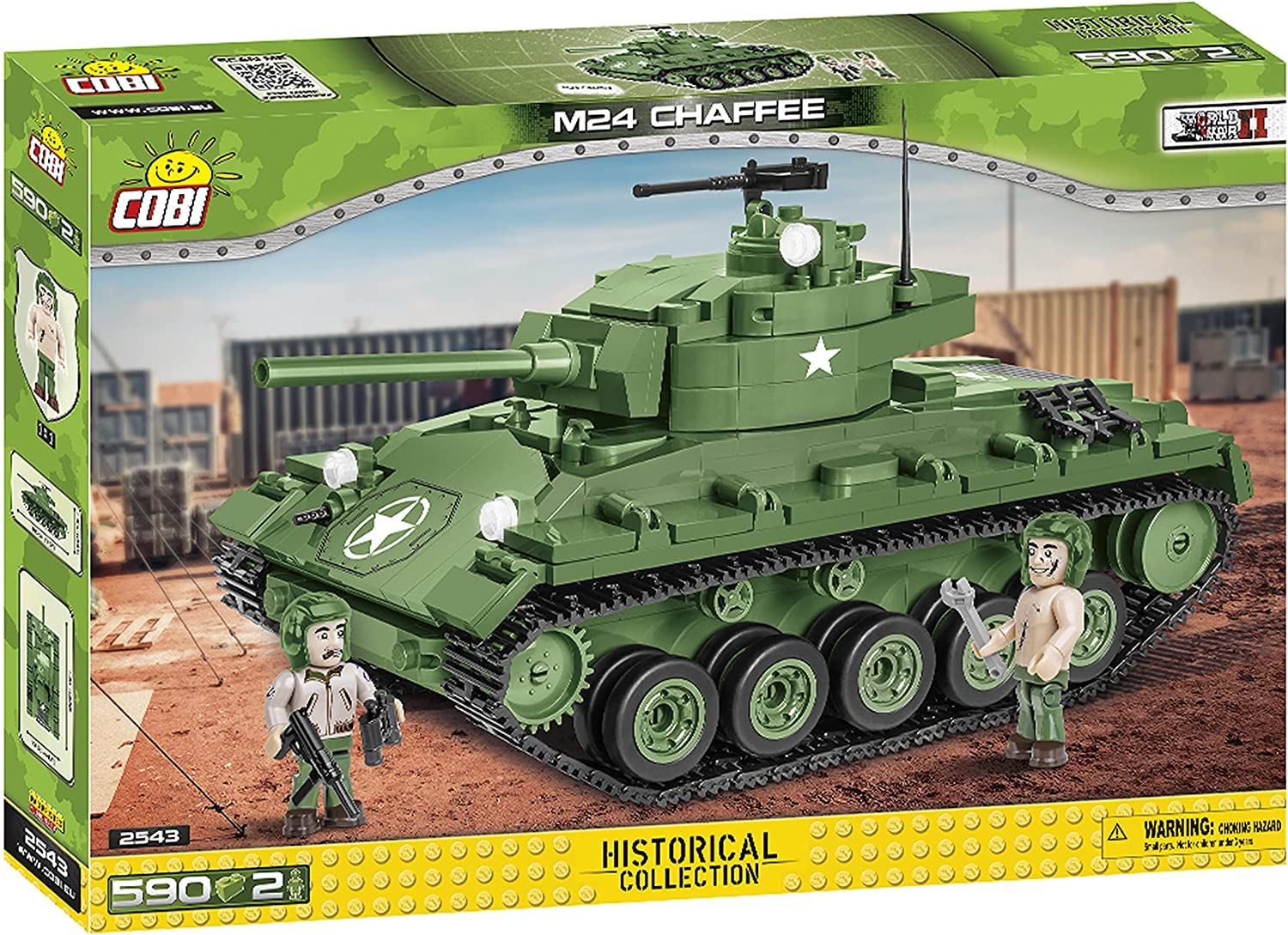 cobi-2543-m24-chaffee-leichtpanzer-bauset image 3