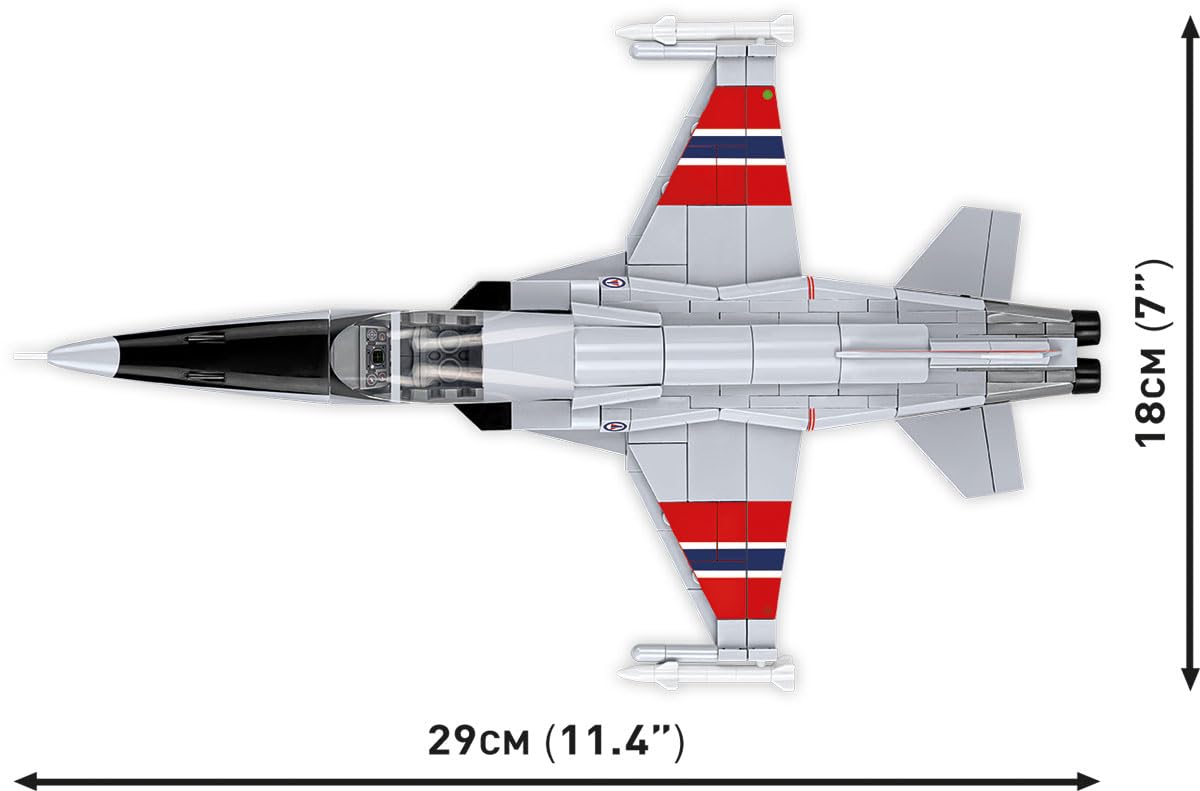 cobi-armed-forces-5858-northrop-f-5a-freedom-fighter-kampfjet-358-teile-ma-stab- image 3