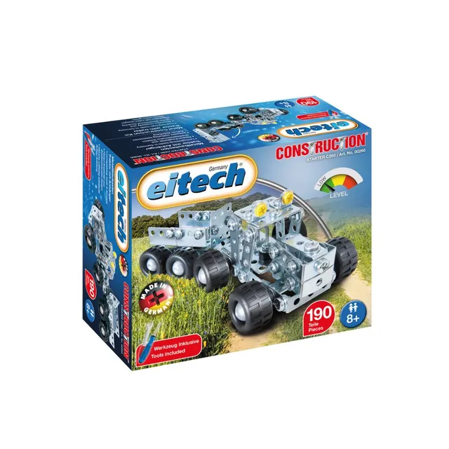 eitech-kleiner-traktor-mit-anh-nger-metallbaukasten-ab-8 image 1