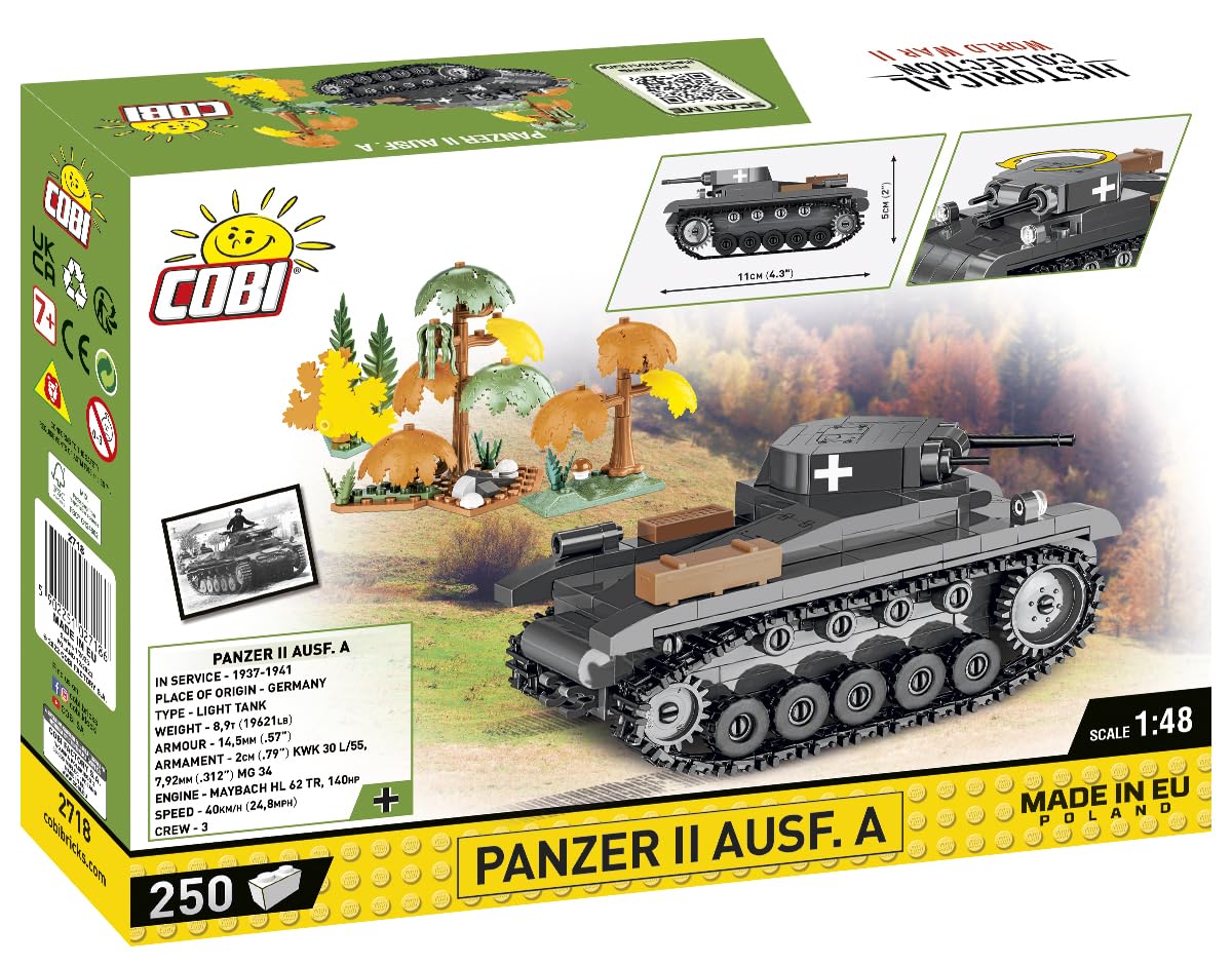 cobi-panzer-ii-ausf-a-2718-leichter-panzer-1-48-250-teile image 2