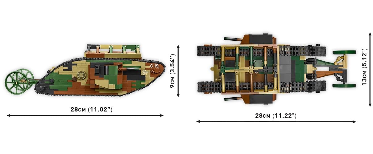 cobi-2993-mark-i-male-no-c-19-the-tank-museum-wwi-panzer-bausatz-1-35 image 5