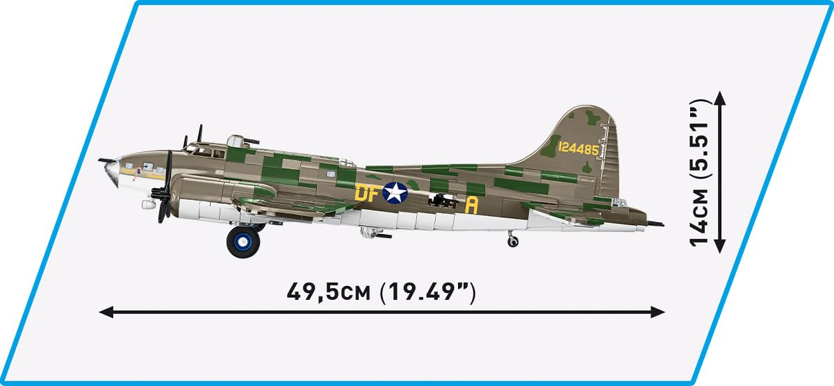 cobi-b-17f-flying-fortress-memphis-belle-bomber-bausatz-1-48-1376-teile image 5