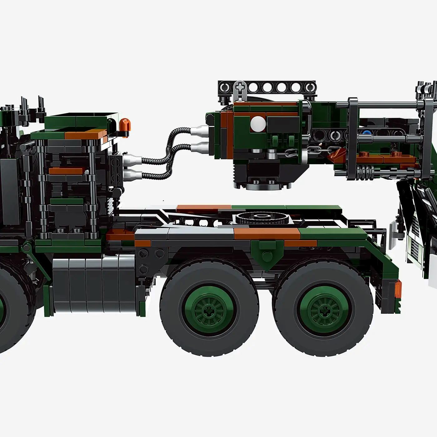 bluebrixx-pro-bundeswehr-slt-mammut-schwerlasttransporter-klemmbaustein-set-mit- image 3