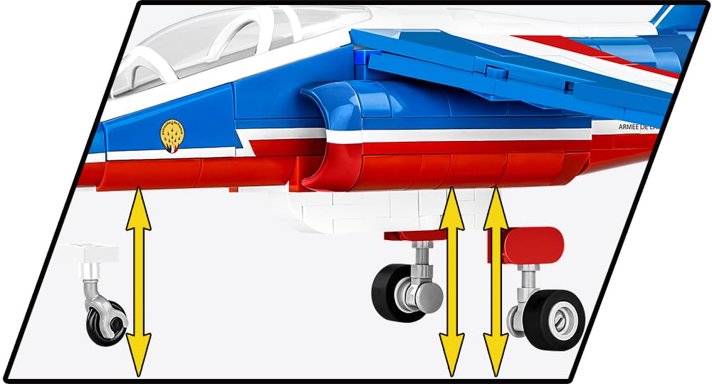 cobi-5841a-alpha-jet-patrouille-de-france-flugzeug-modell-1-48-387-teile image 6