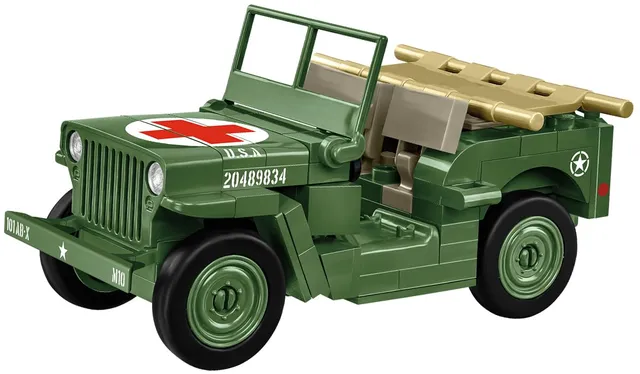 cobi-2295-medical-willys-mb-jeep-bausatz-130-teile image 1