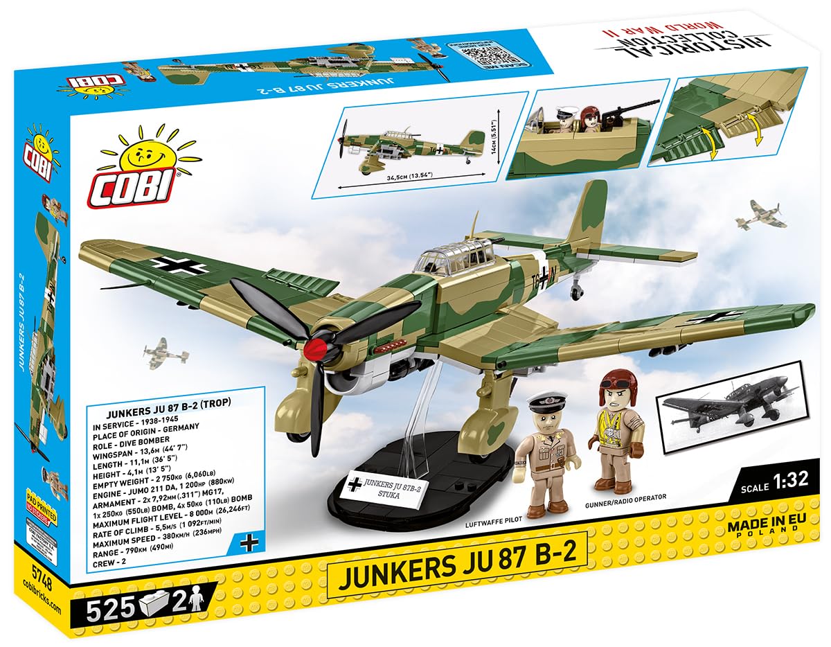 cobi-5748-junkers-ju-87-b-2-stuka-flugzeug-bausatz-1-32 image 4