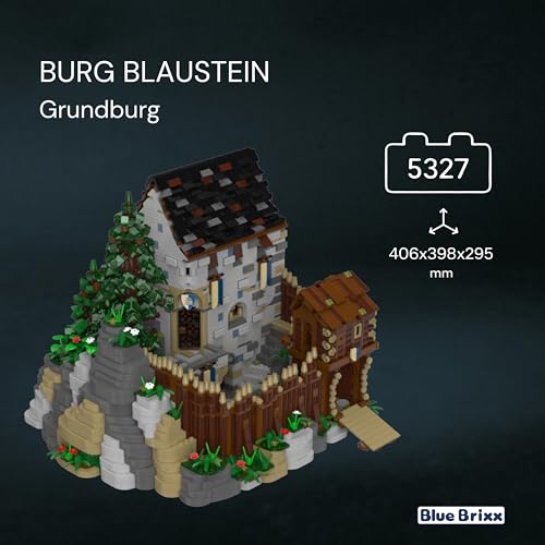 bluebrixx-pro-108712-burg-blaustein-5321-teile image 8