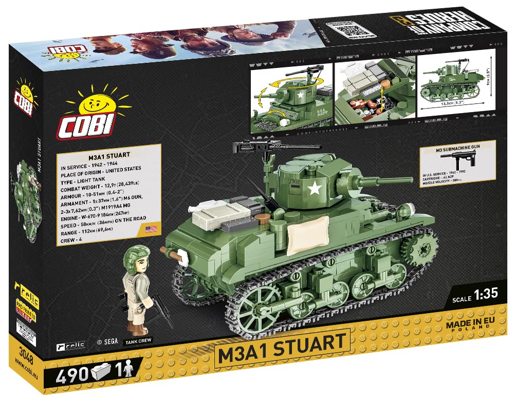 cobi-3048-m3a1-stuart-company-of-heroes-3-panzer-bausatz-1-35 image 2