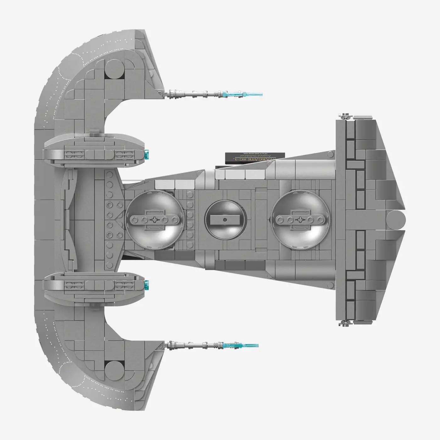 bluebrixx-pro-stargate-asgardschiff-beliskner-raumschiff-1196-klemmbausteine image 6