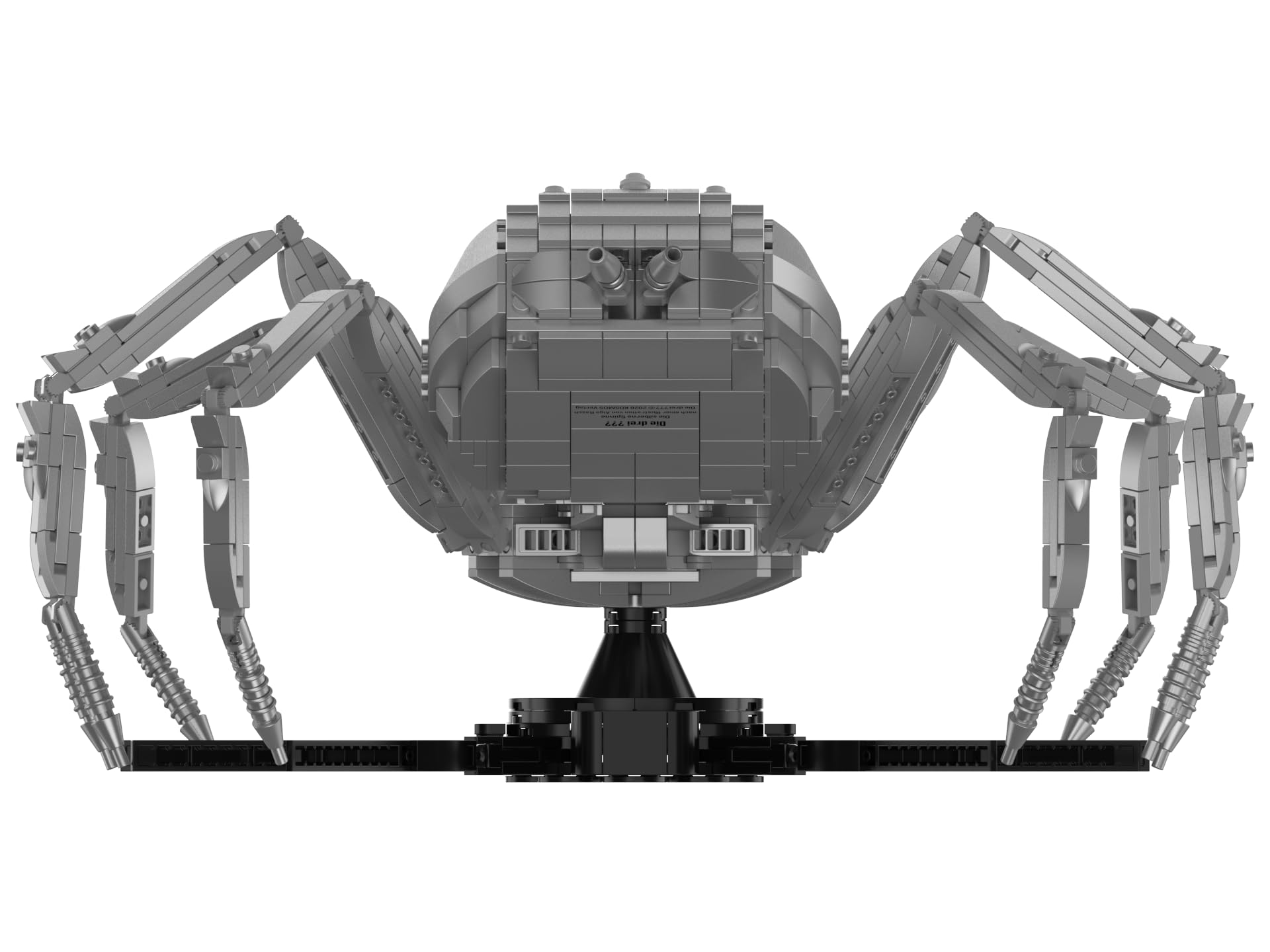 bluebrixx-pro-die-drei-die-silberne-spinne-3d-modell-1346-klemmbausteine image 8