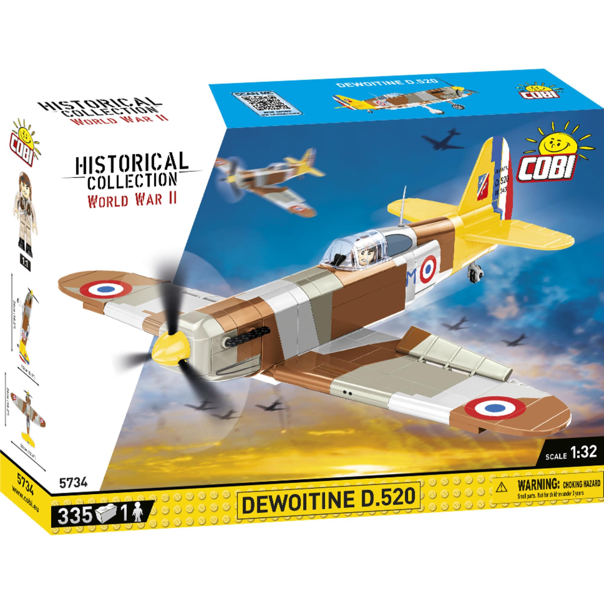 cobi-5734-dewoitine-d-520-jagdflugzeug-bausatz-wwii image 8