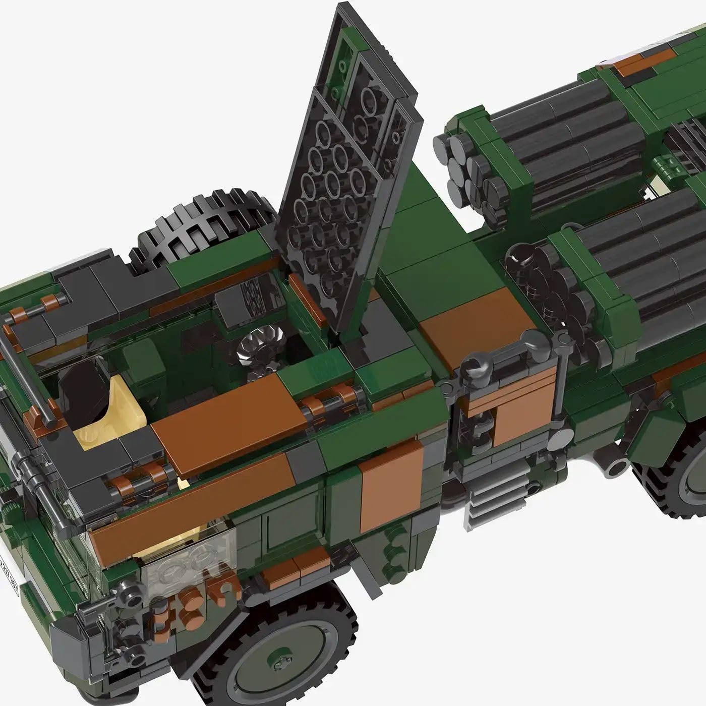 bluebrixx-pro-lars-2-bundeswehr-raketenfahrzeug-1018-klemmbausteine image 5