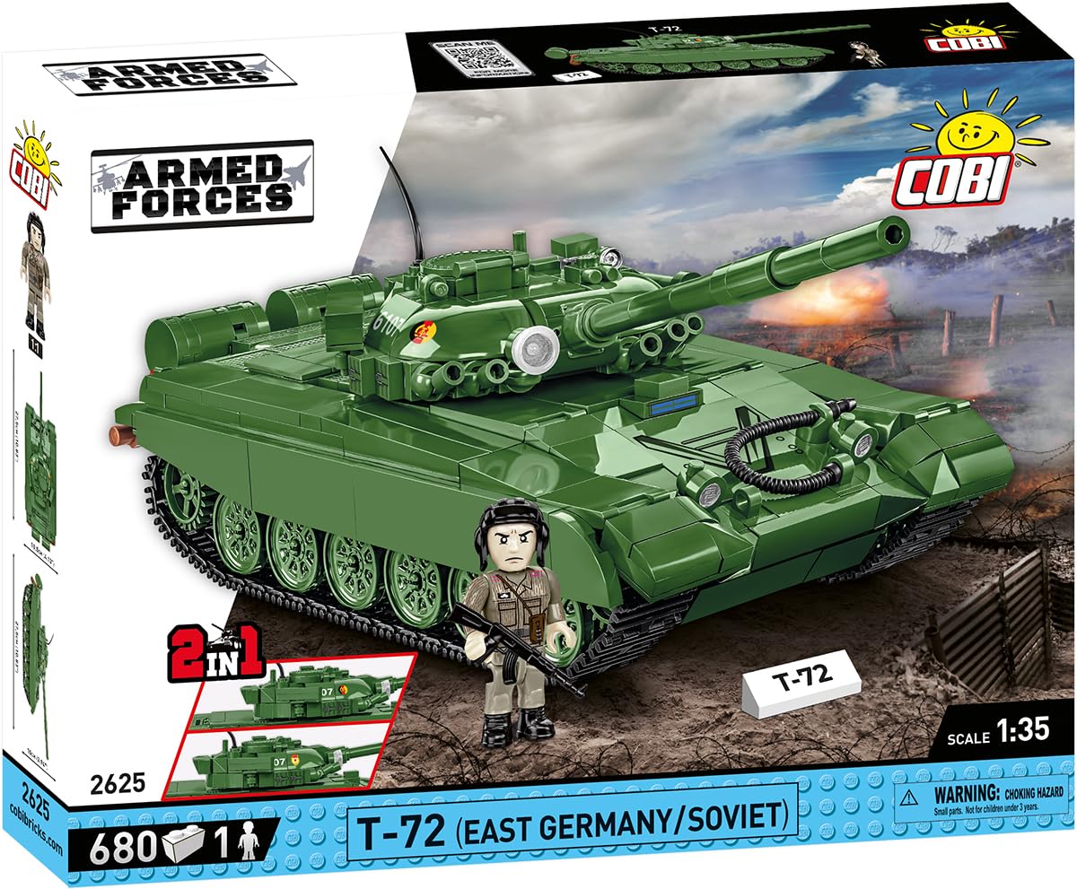 cobi-t-72-m1-ostdeutschland-sowjet-kampfpanzer-klemmbaustein-set-1-35-680-teile image 2