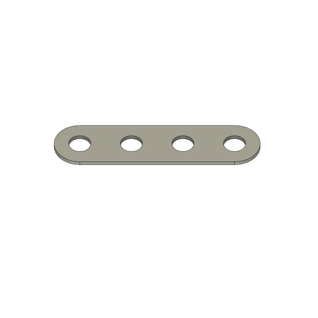 eitech-flachstab-4-loch-40-mm-metallbauteil image 1