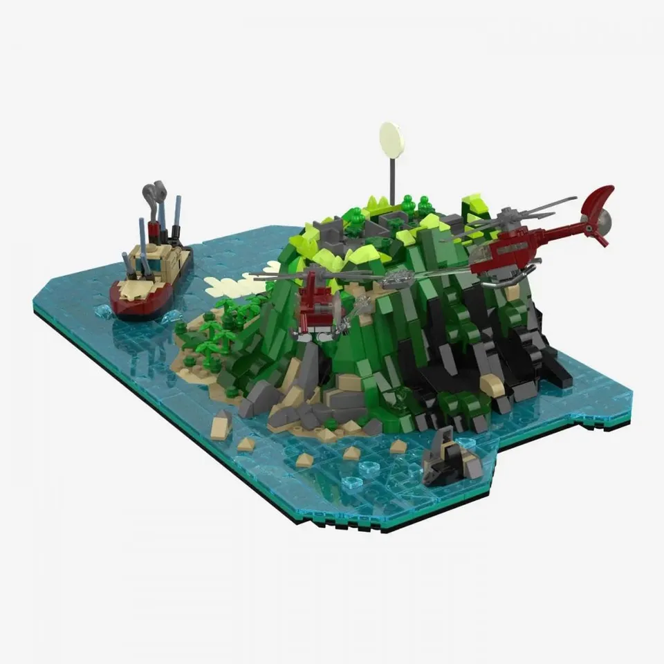 bluebrixx-die-drei-toteninsel-diorama-1699-klemmbausteine image 1