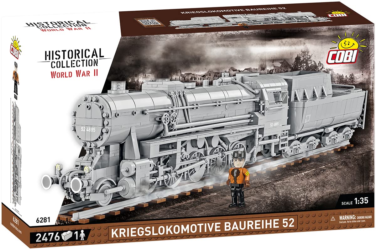 cobi-6281-kriegslokomotive-baureihe-52-dampflokomotive-trains-historical-collect image 2
