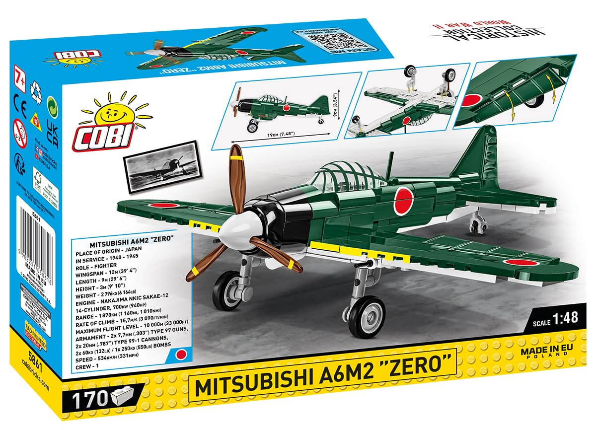 cobi-5861-mitsubishi-a6m2-zero-jagdflugzeug-1-48 image 7
