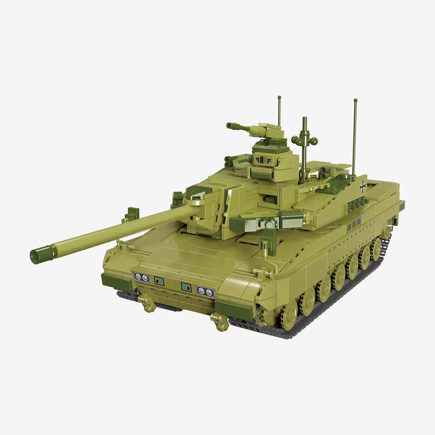 bluebrixx-pro-imbt-kampfpanzer-olivgr-n-1385-klemmbausteine image 1
