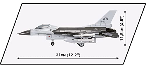 cobi-5813-f-16-fighting-falcon-kampfjet-armed-forces-ma-stab-1-48-415-teile image 4