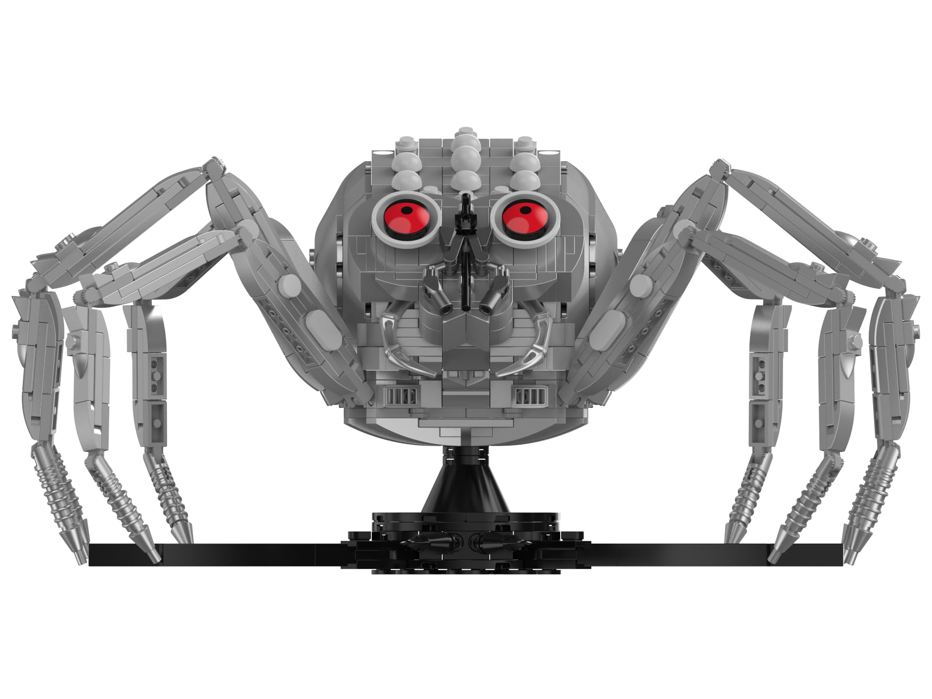 bluebrixx-pro-die-drei-die-silberne-spinne-3d-modell-1346-klemmbausteine image 7
