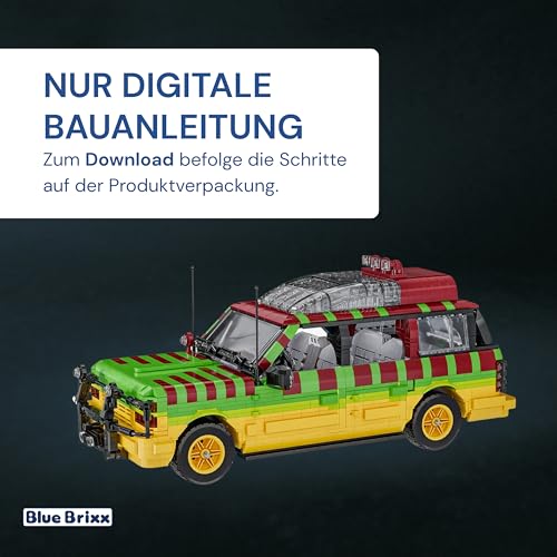 bluebrixx-wildpark-erkundungsfahrzeug-gel-ndewagen-2300-klemmbausteine image 8