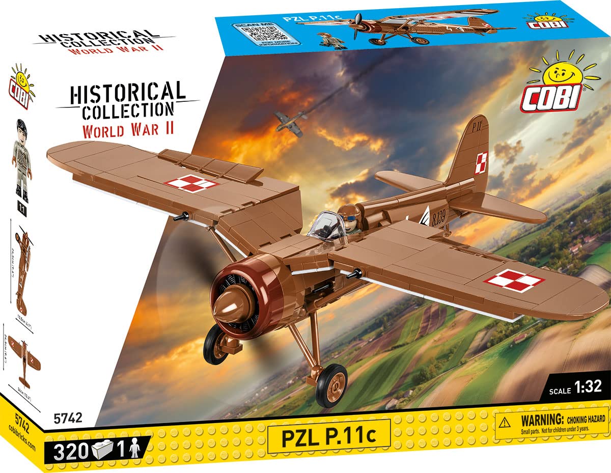 cobi-5742-pzl-p-11c-jagdflugzeug-1-32-320-teile-figur image 2