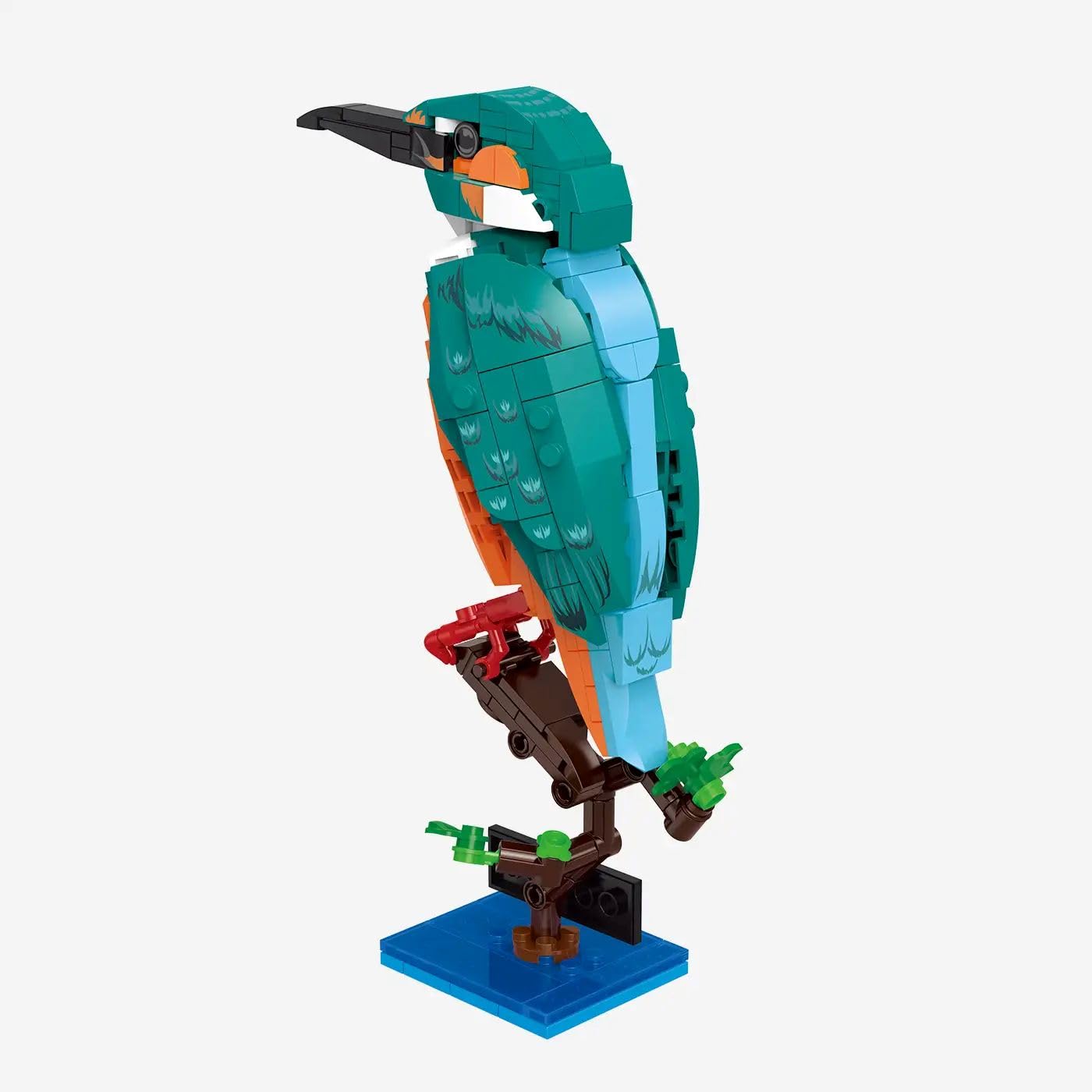 bluebrixx-pro-eisvogel-alcedo-atthis-vogelmodell-286-klemmbausteine image 2