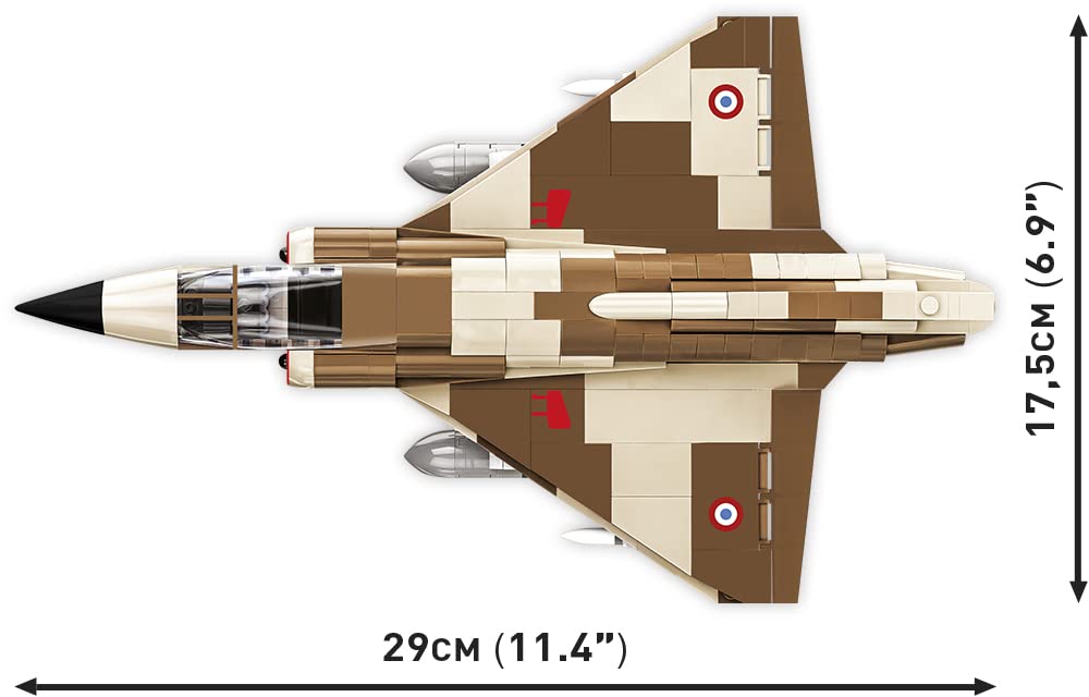 cobi-dassault-mirage-iiic-kampfjet-klemmbaustein-set-1-48-444-teile image 4