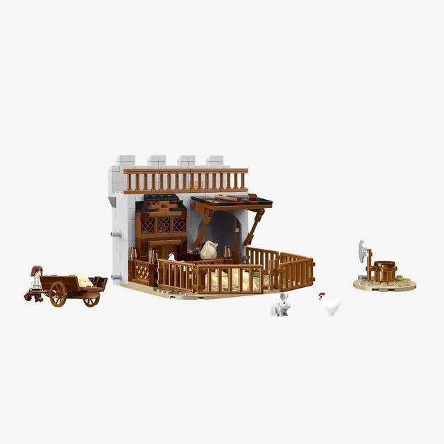 bluebrixx-burg-b-renfels-tierk-fige-und-gehege-385-klemmbausteine image 1